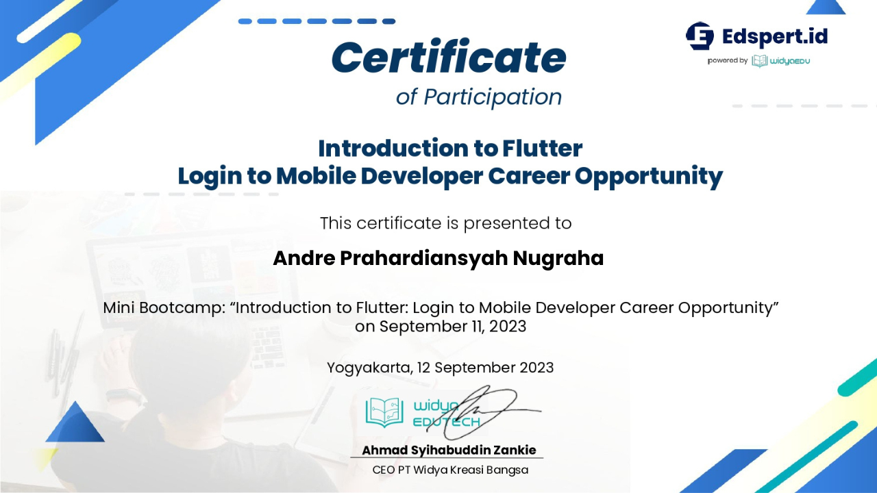 Introduction to Flutter: Login to Mobile Developer Career Opportunity
